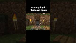 im never going in that cave again #minecraft #scary