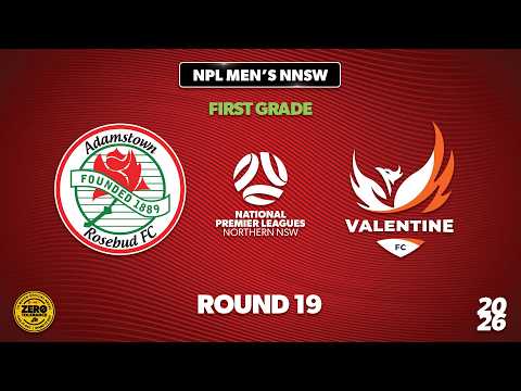 NPL Men's NNSW First Grade Round 19 - Adamstown Rosebud v Valentine FC — football video