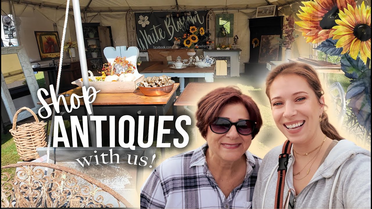 Let’s Shop this Huge Michigan Antique Flea Market Together! Antique Shopping and Vintage Haul Videos