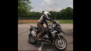 Trophy Drills - R1200 GS - Full Lock Sitting and Standing Turns by T7 RIder