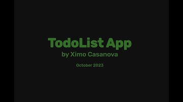 TodoList App