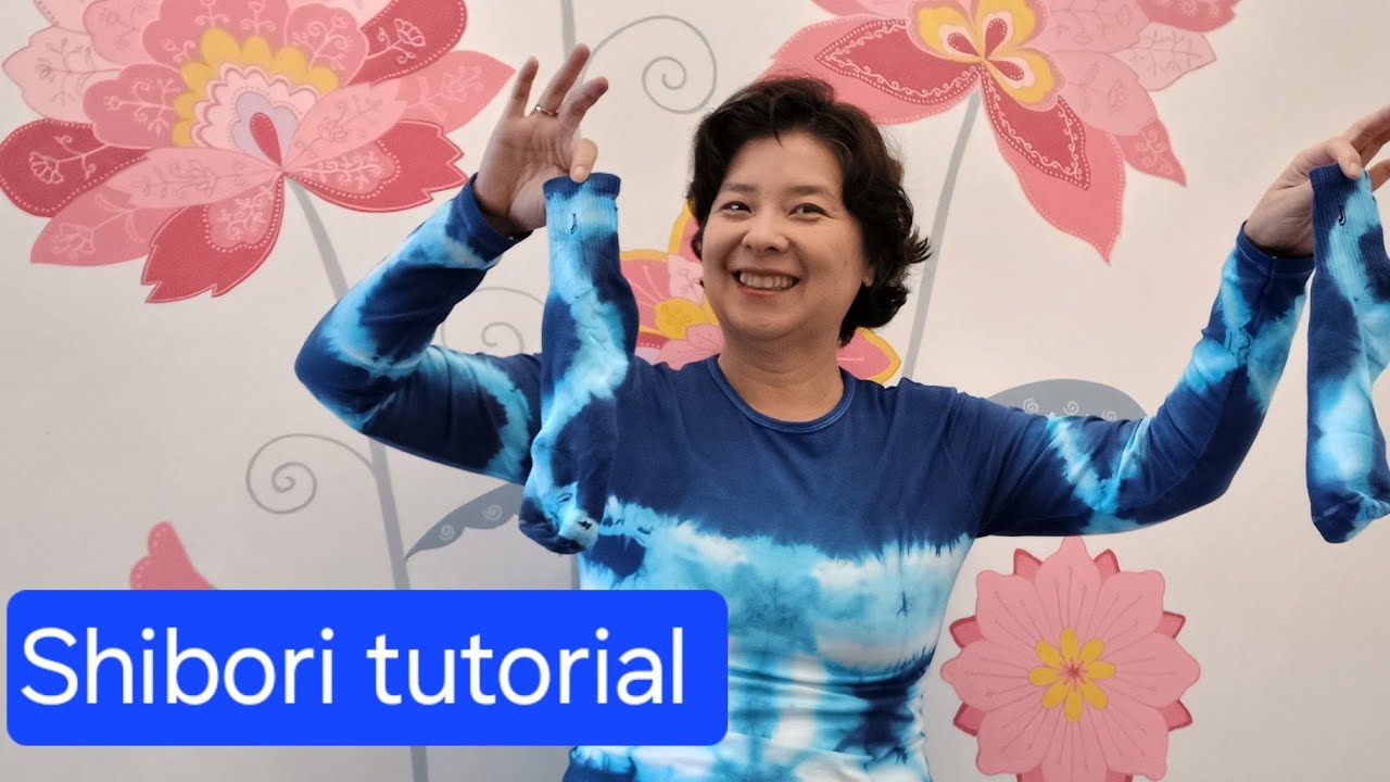 Shibori camiseta e meias