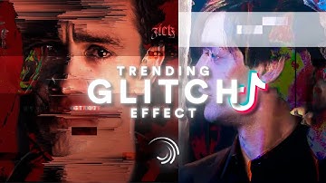 trending glitch transition effect ; alight motion