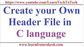 How to create your own header file and function