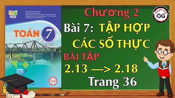 Toán lớp 7 Bài 2.13, 2.14, 2.15, 2.16, 2.17, 2.18 trang 36 - Kết nối tri thức