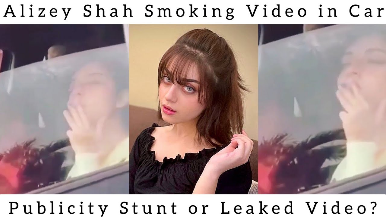 Alizey Shah Smoking in her Car!! Video Goes Viral 