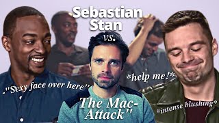 Sebastian Stan being ATTACKED by Anthony Mackie’s compliments for 3 minutes straight…