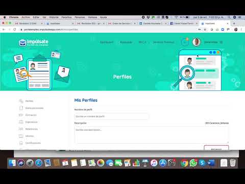 Impúlsate Portal de Empleo. Cómo crear perfiles de candidato.