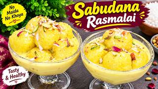 Amazing Sabudana Rasmalai Recipe | Soft and Creamy Indian Sago Dessert Delight@ChefRihana  screenshot 1