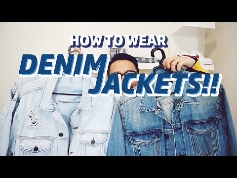 5 OUTFIT PAKAI DENIM JACKET!! KOLEKSI DENIM JACKET GW - YouTube