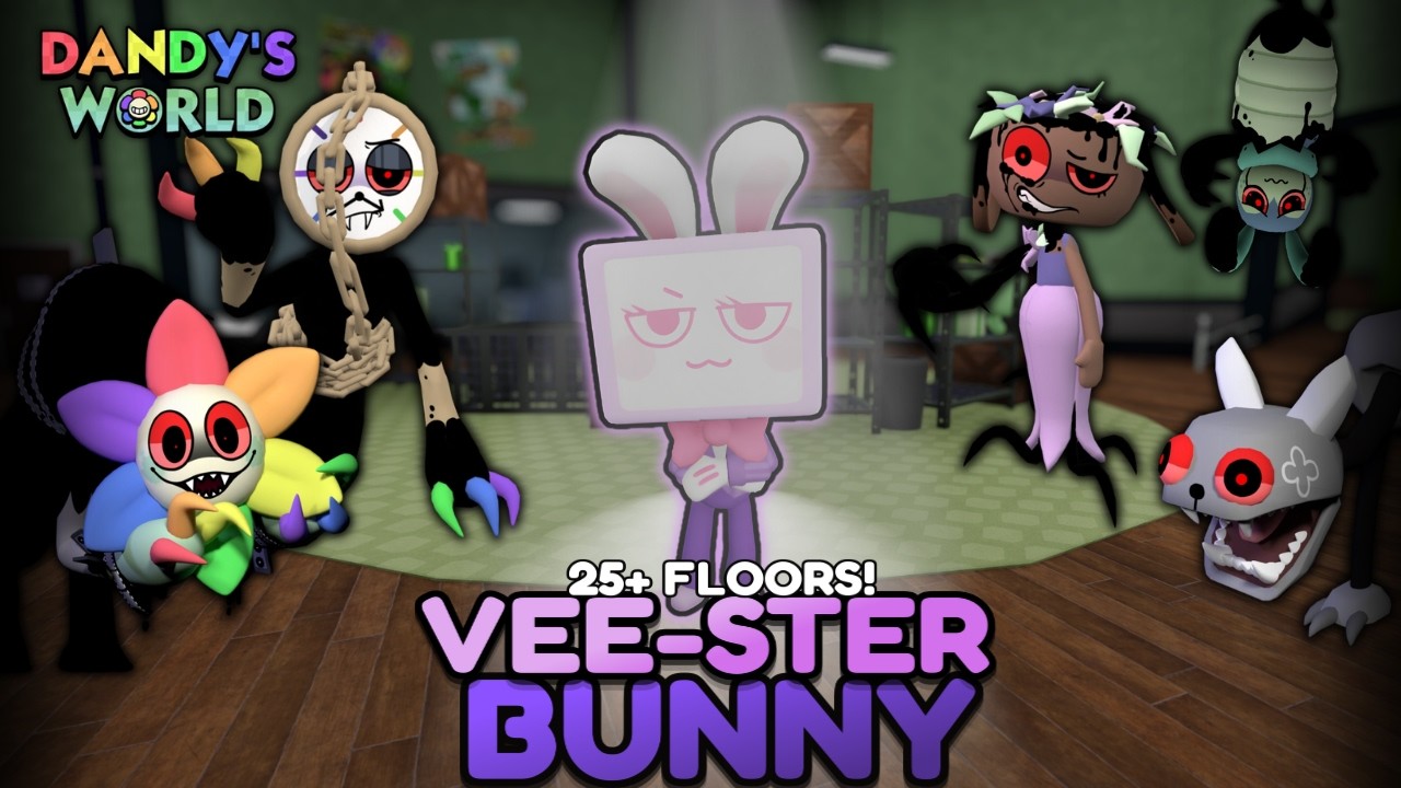 [SPRING FEVER DYLE] VEE-STER BUNNY SOLO RUN (25+ FLOORS!) | DANDY'S ...