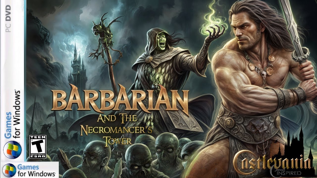 Barbarians and the Necromancer's Tower- Castlevania Inspired FanGame