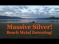 Beach Metal Detecting! Huge Silver!