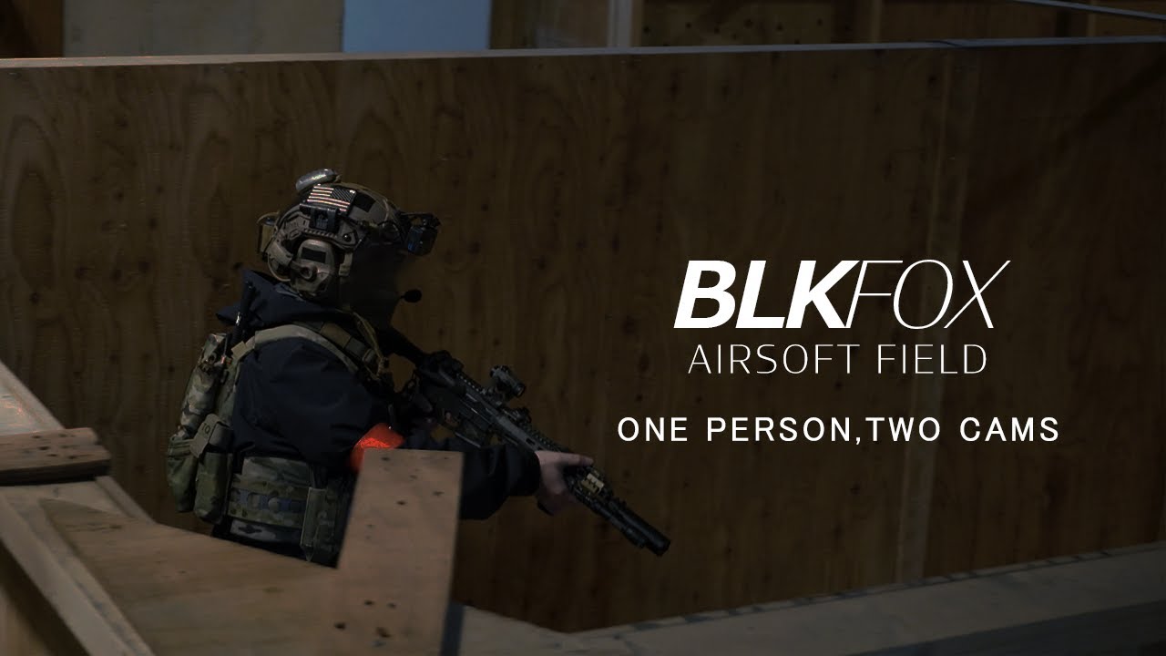 【サバゲー日記-Airsoft footage】20240217 BLKFOX  ONE PERSON, TWO CAMS. CQB Clearing. GoPro 2台。1人で２視点。CQBサバゲー