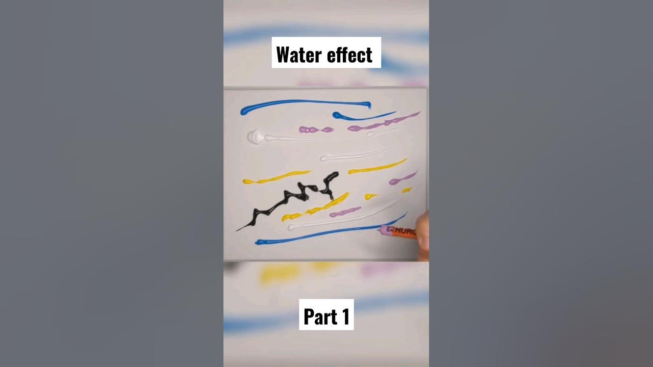 How to paint water effect Part 1 YouTube