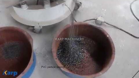PVC particles vibratig sieving machine, vibro sifter for pvc granules separating.