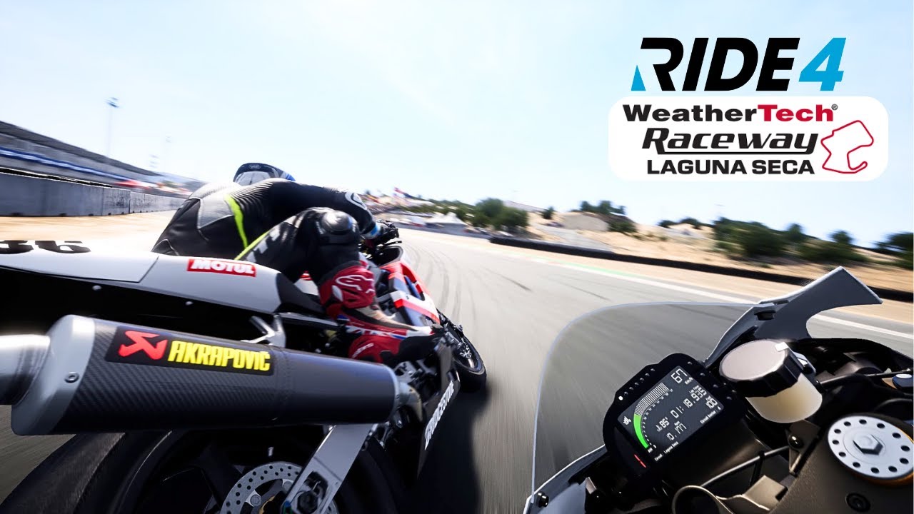RIDE 4 - REALISTIC MODE - LAGUNA SECA - YAMAHA YZF-R6 - YouTube