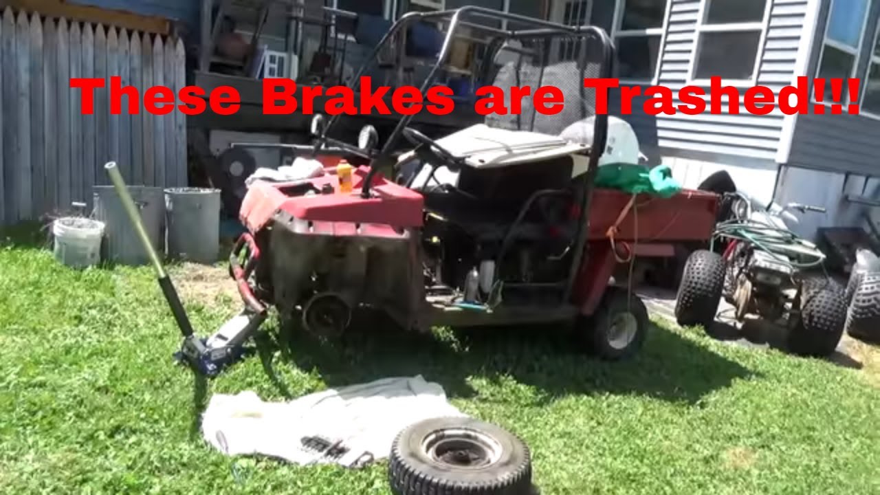Homemade UTV, Recycled Kawasaki Mule, Hydraulic brakes a mess! YouTube