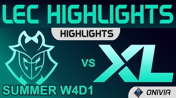G2 vs XL Highlights LEC Summer Season 2021 W4D1 G2 Esports vs Excel Esports by Onivia