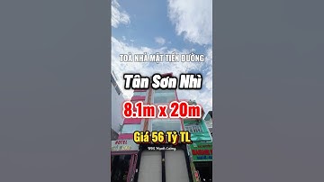 Toà nhà mặt tiền kinh doanh tiện làm toà nhà công ty văn phòng tại Tân Sơn Nhì, Tân Phú #batdongsan