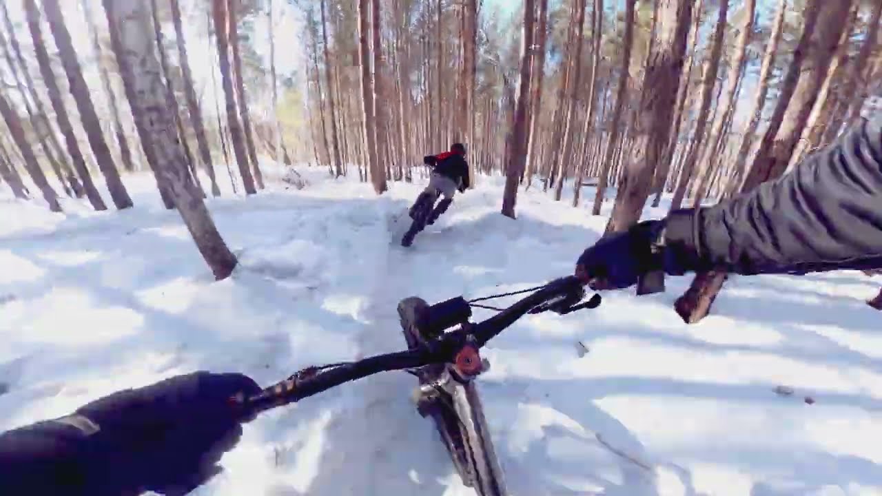 Зимняя тренировка с Пуляевским на споте 