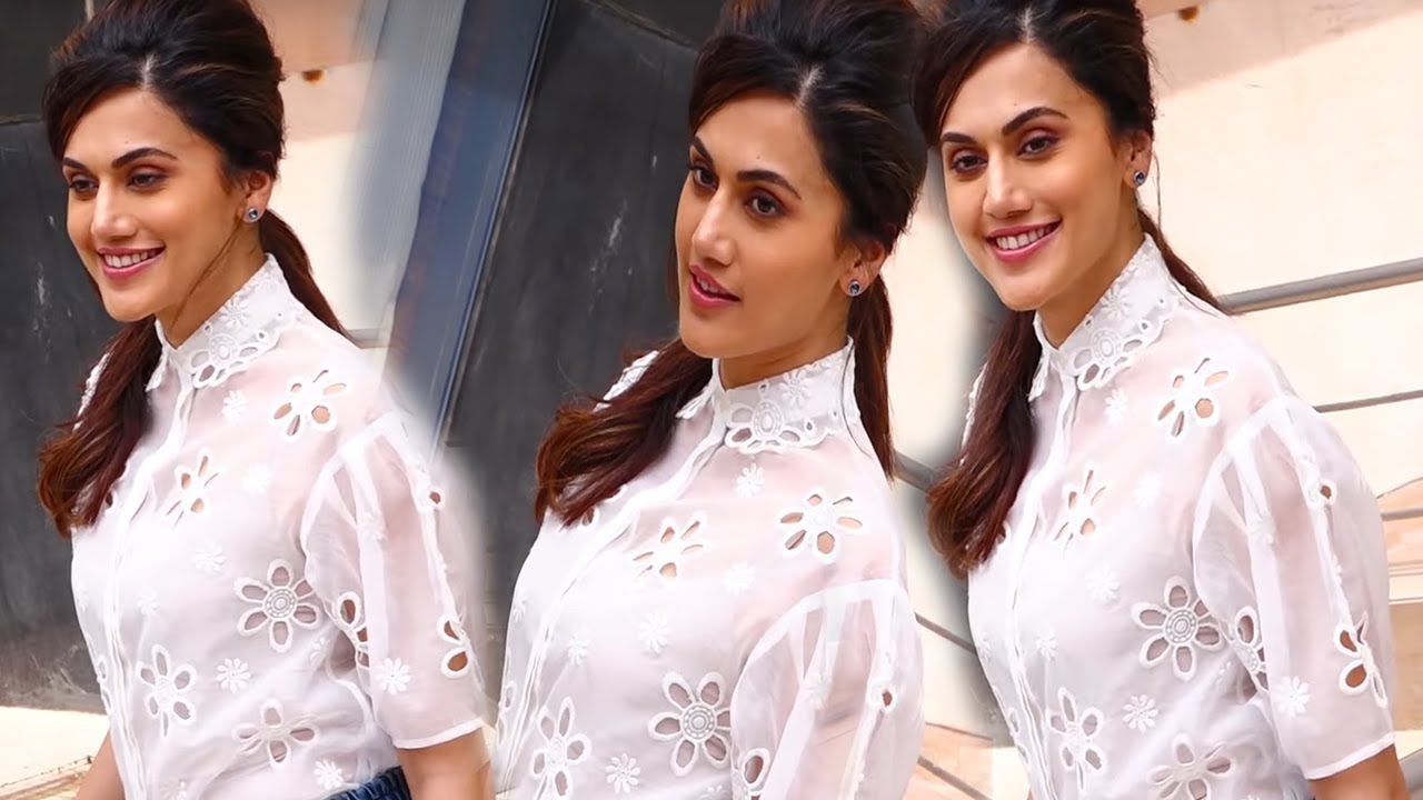 Tapsee Pannu SPOTTED During The Promotion Of The Film 'Game Over' || FilmyStarss