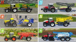 Fs16 vs Fs18 vs Fs20 vs Fs23 vs Fs25 vs Fs26 | Fertilizer Spreading | Gameplay | Timelapse