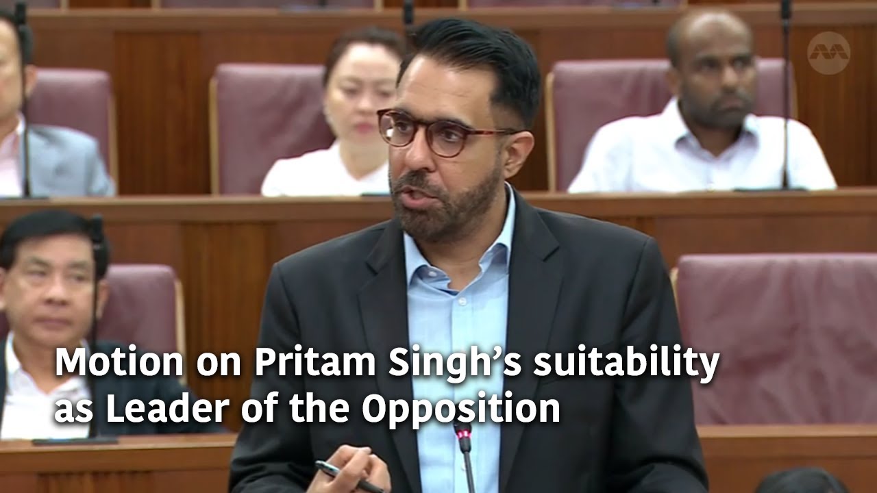 Motion on Pritam Singh’s suitability as Leader of the Opposition - YouTube