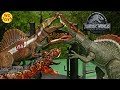 New Jurassic World Extreme Chompin Spinosaurus Unboxing Fallen Kingdom Compare JP3 Spino WD Toys