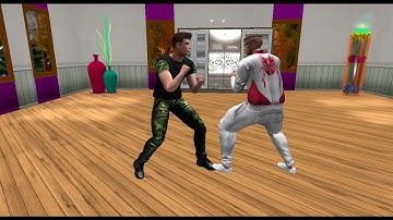 Explosive animation - Roundhouse Kick | #3d  #animation  for @secondlife