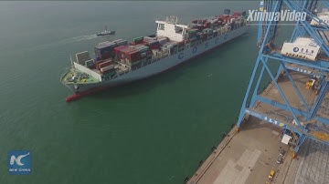 A new world record! Automated port terminal in east China boasts highest efficiency