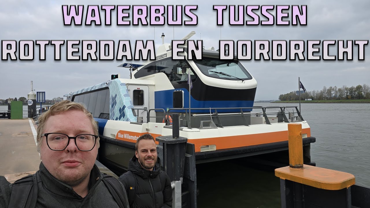Touren naar Rotterdam om met de Waterbus naar Dordrecht te gaan - YouTube