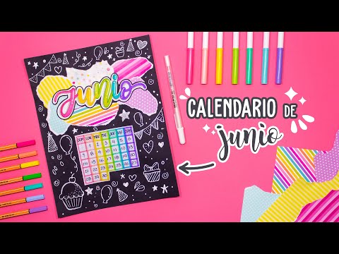 Como hacer el calendario de JUNIO – BULLET JOURNAL IDEAS