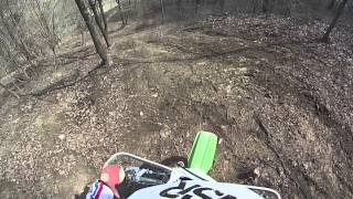 Climbing a steep bank at Rush Offroad Park KY