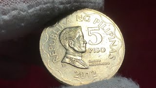 Pilipinas 5 piso 2012 coin