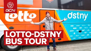 Inside Team Lotto-Dstny’s Bus by Global Cycling Network 60,610 views 3 weeks ago 10 minutes, 19 seconds