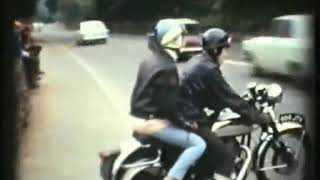 Do the ton. Vintage cafe racer footage