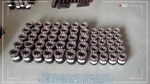 NQ HQ PQ  Impregnated Diamond Bit Drill Rod Ends for Geological Drilling