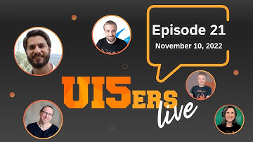 UI5ers live #21: UI5 1.108, UI5-Tooling-Transpile, TypeScript, UI5 Language Assistant