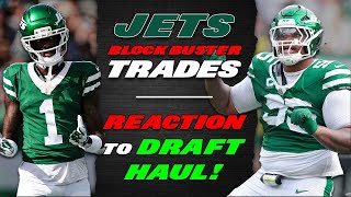 Reactions to MASSIVE Sauce & Quinnen Trades - NY Jets