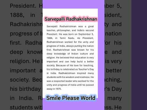 Dr. Sarvepalli Radhakrishnan