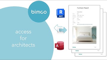 Furniture Reports using Access - bimco Revit Data and Scheduling Training Tutorial