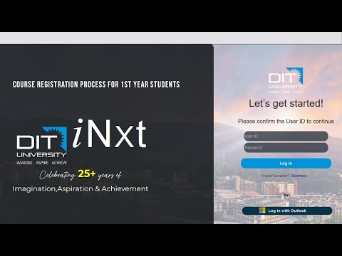 Step-by-Step Guide to the Course Registration Process for First Year Students. - video from DIT University