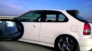 Poorman type r del sol vs hatchback b16a built