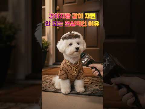 강아지랑 같이 자면 안 되는 현실적인 이유 ㅋㅋㅋ#강아지잠버릇 #비숑 #댕댕이 #웃긴영상 #강아지인터뷰 #반려견 #DogSleeping #FunnyDog #Shorts