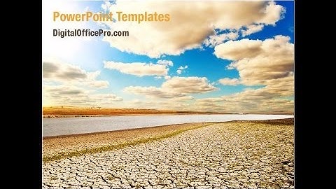 Natural Disaster PowerPoint Template Backgrounds - DigitalOfficePro #08590