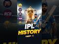 IPL Ka Complete History 🔥 | From 2008 to Now #Shorts #ipl #cricket part -3