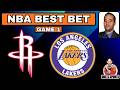 Rockets at Lakers NBA Picks Today | Robert Ferringo NBA Bets, NBA Predictions &amp; NBA Betting Tips