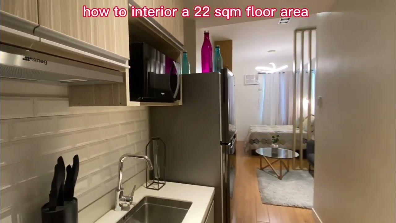 How to furnish a 22 sqm floor area Home ArcTower condotour YouTube