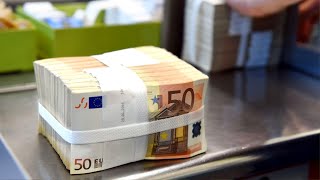 The Secret € Banknote Factory EURO Manufacturing process Step by Step Producing €50, €100, €200 Cash